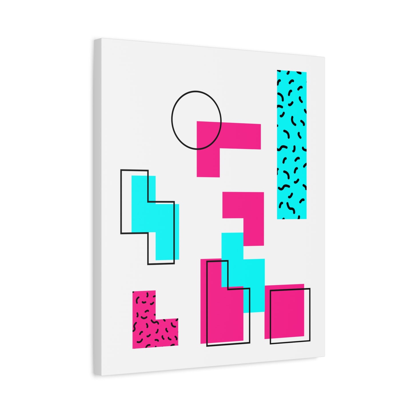 Retro Geometric Vibes - Canvas