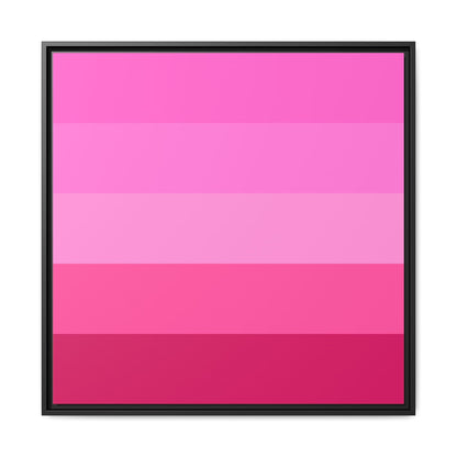 Valentine Rose Colors - Framed Canvas
