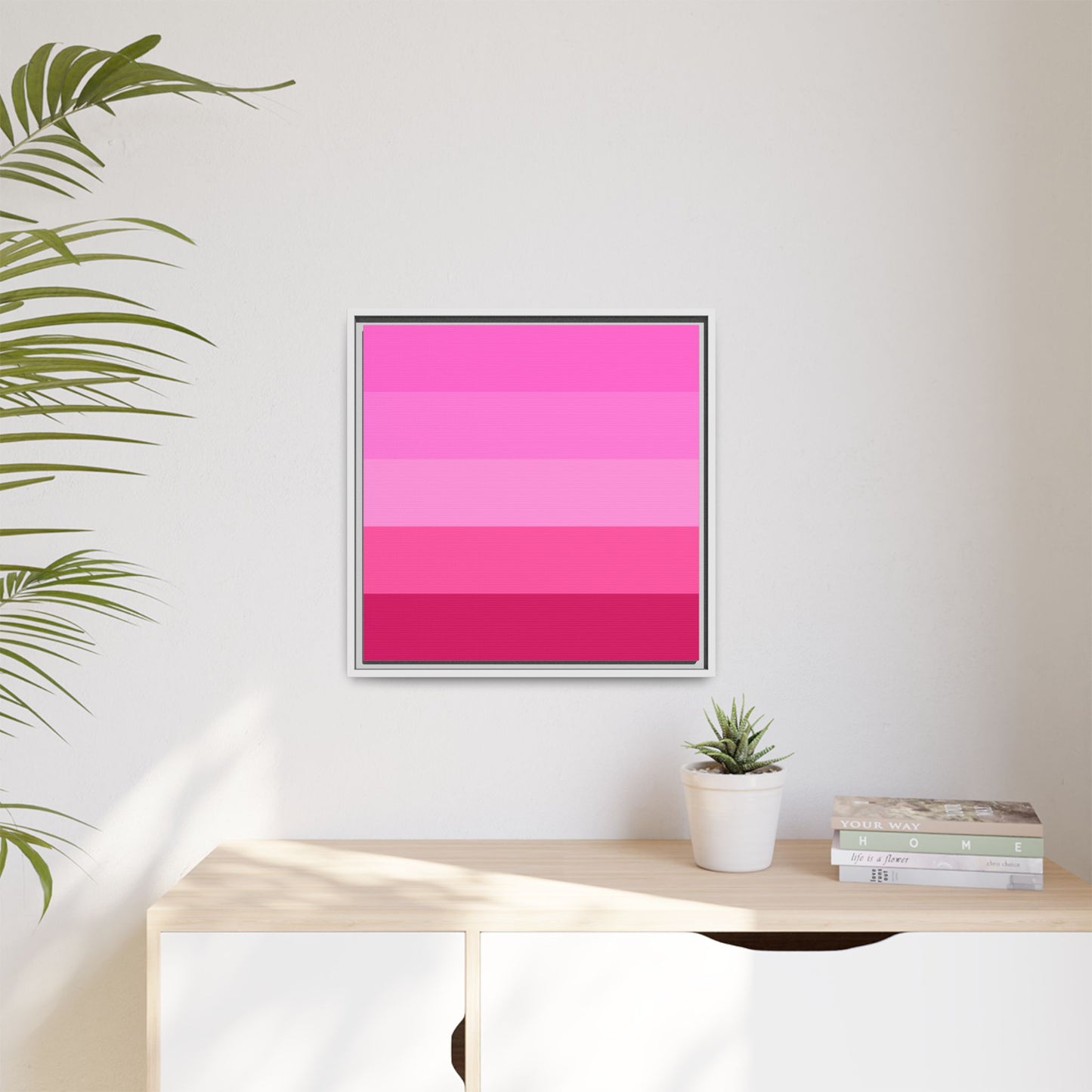 Valentine Rose Colors - Framed Canvas