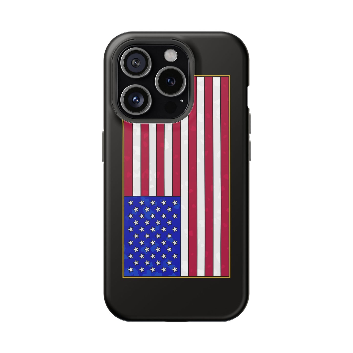 New Glory American Flag (Gold Edge Edition) - Magnetic Phone Case