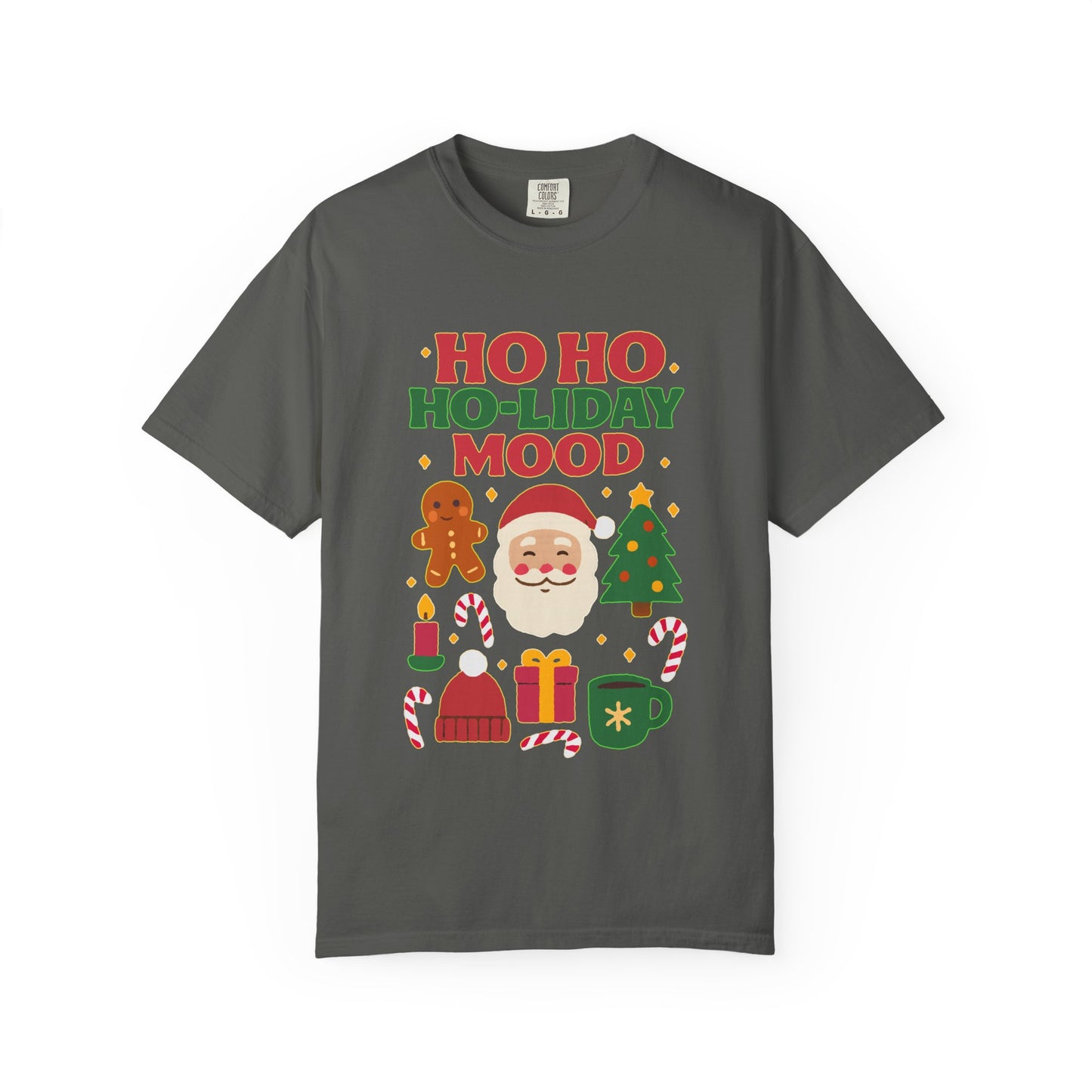 Festive Unisex T-Shirt, Ho Ho Ho-liday Mood, Christmas Shirt, Holiday Wear, Gift for Him/Her, Cozy Season Tee
