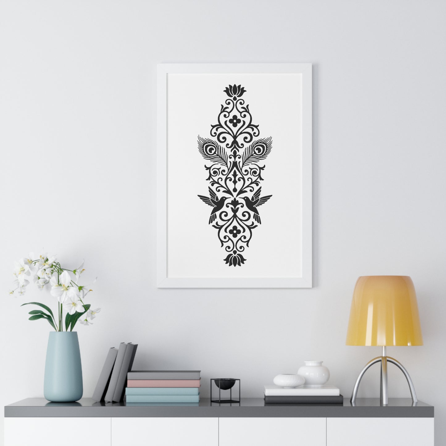 Hummingbird Soulmates - Framed Poster