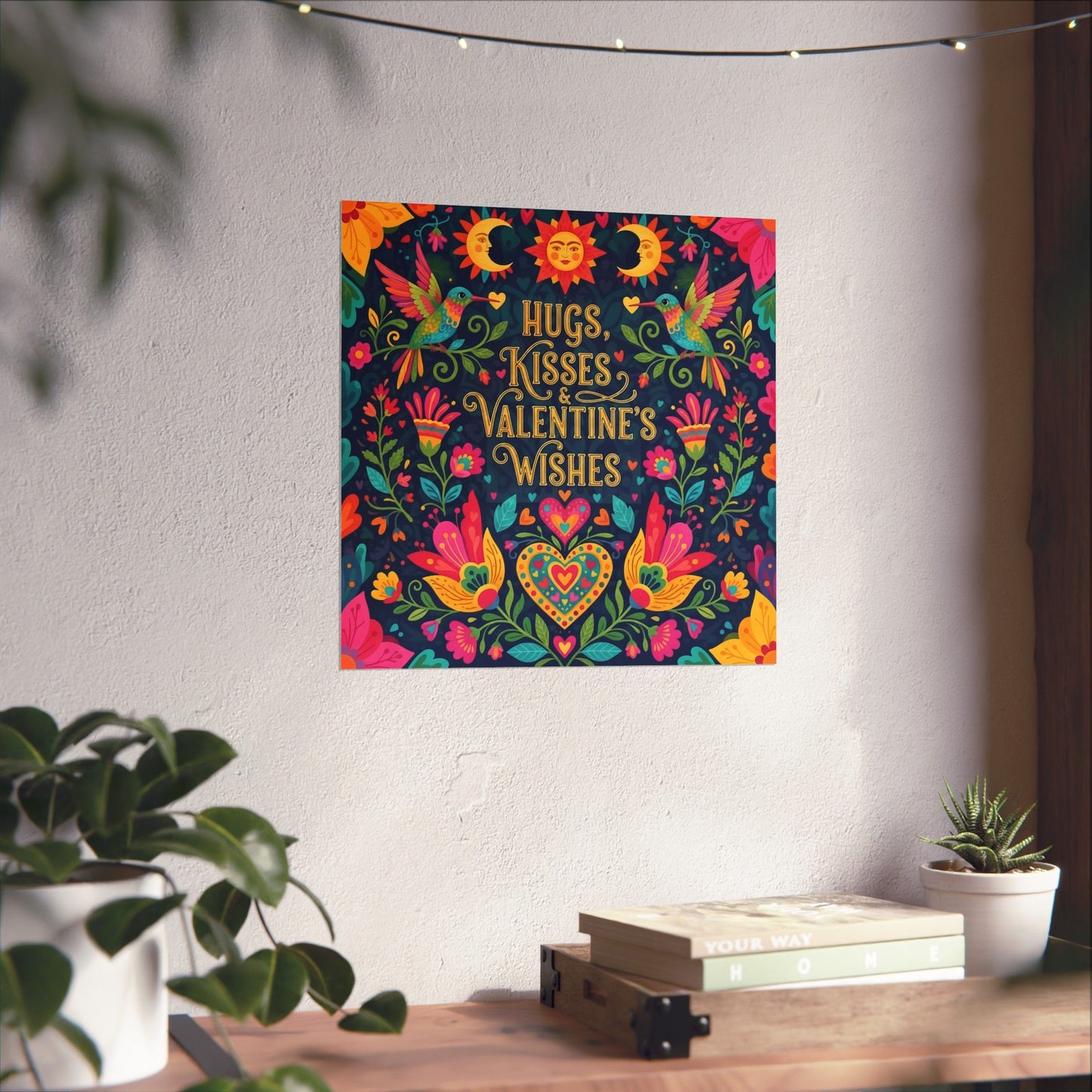 Hugs, Kisses & Valentine's Wishes - Poster