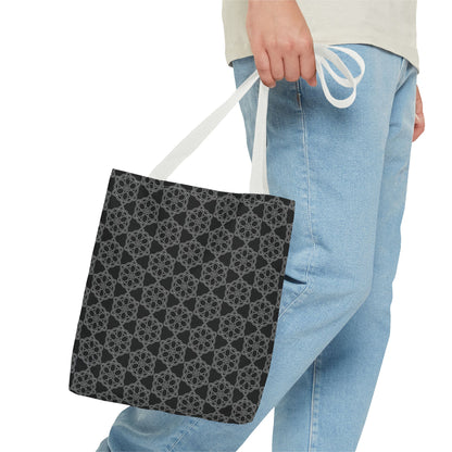 Chic Monochrome Tote Bag, Stylish Shopping, Travel, Everyday Use, Gift, Minimalist Decor