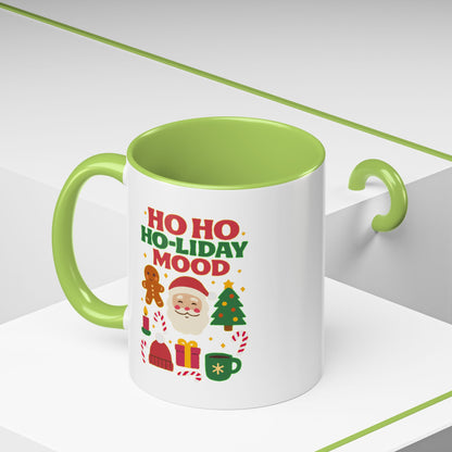 Ho Ho Ho-liday Mood - Color Accent Mug
