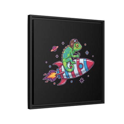 Cosmic Rider - Framed Canvas