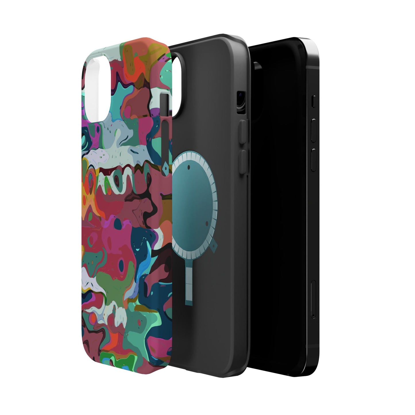 Colorful Abstract Marble - Magnetic Phone Case
