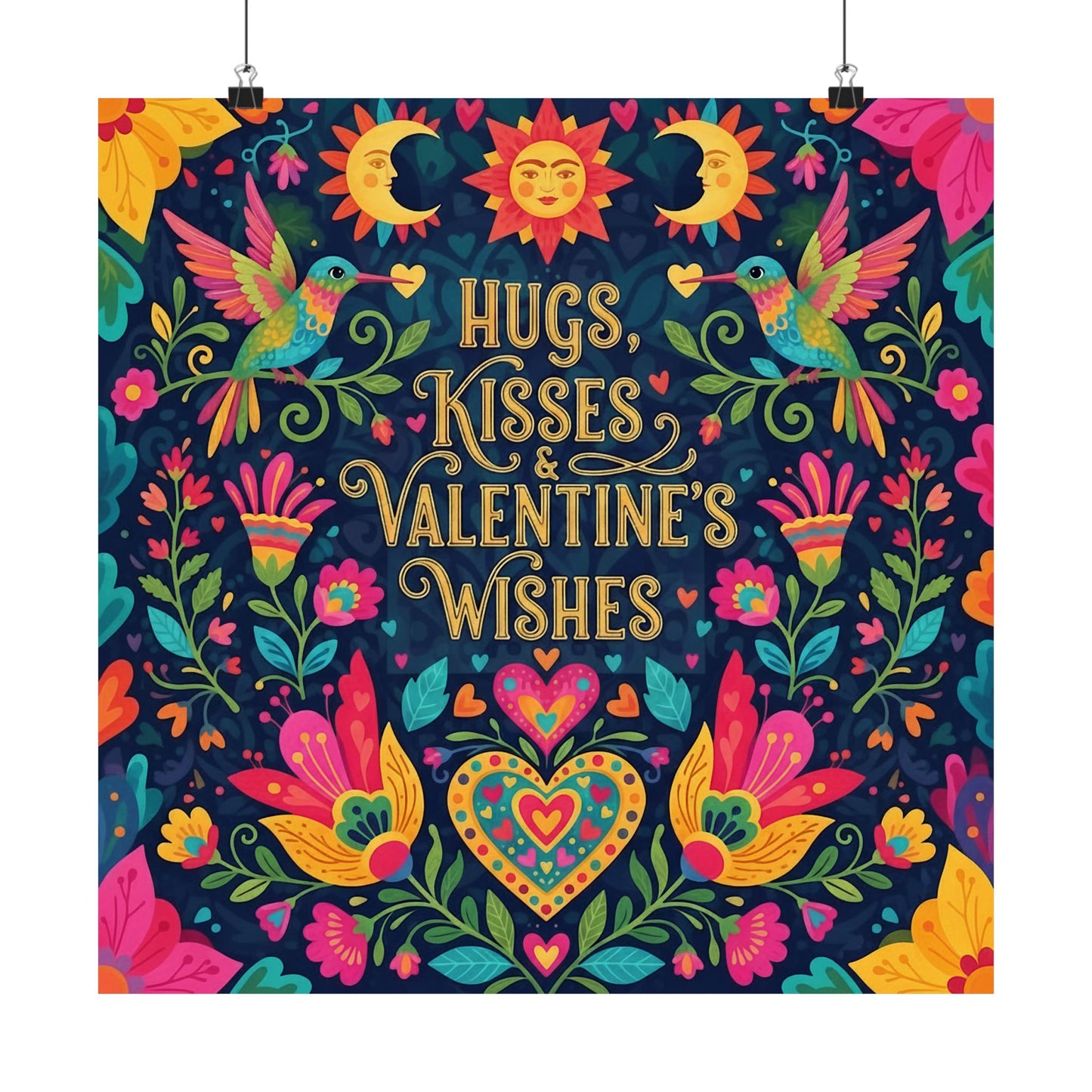 Hugs, Kisses & Valentine's Wishes - Poster