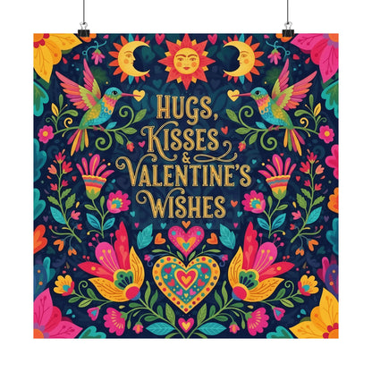 Hugs, Kisses & Valentine's Wishes - Poster