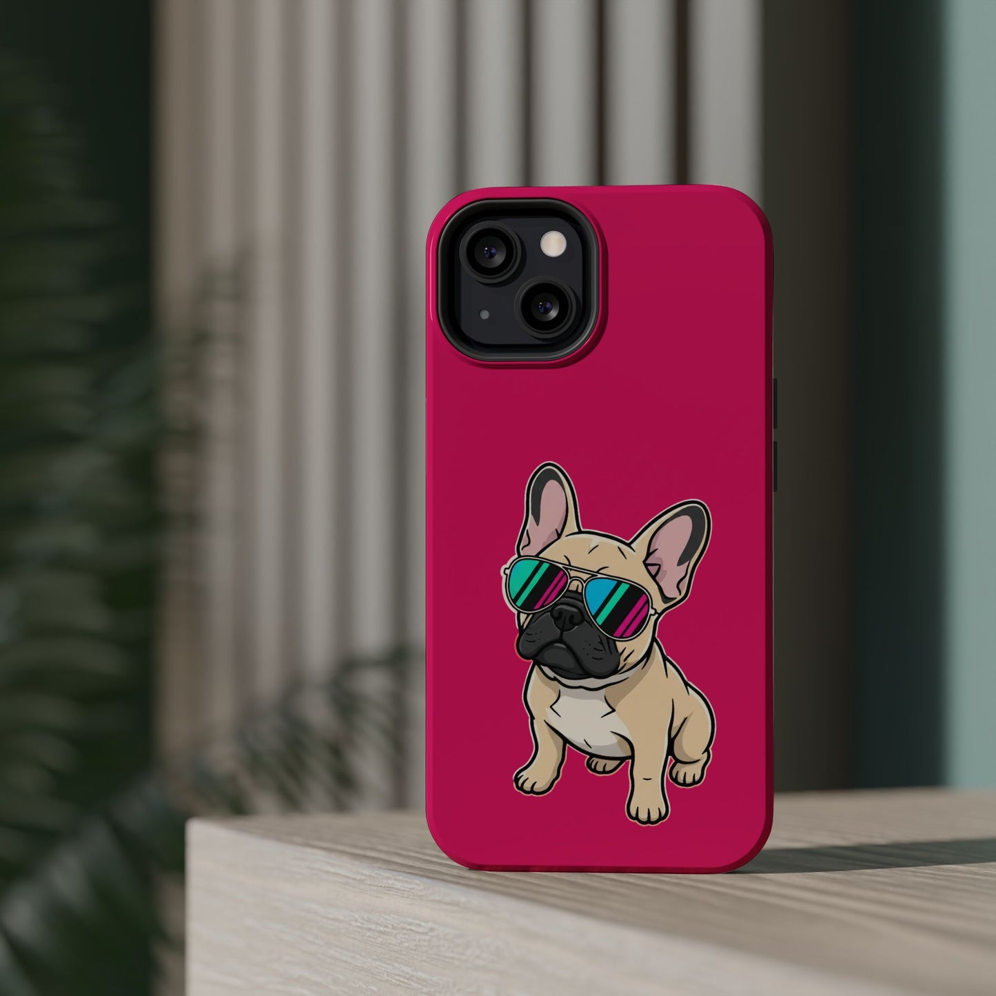 French Bulldog with Sunglasses - Magnetic Phone Case