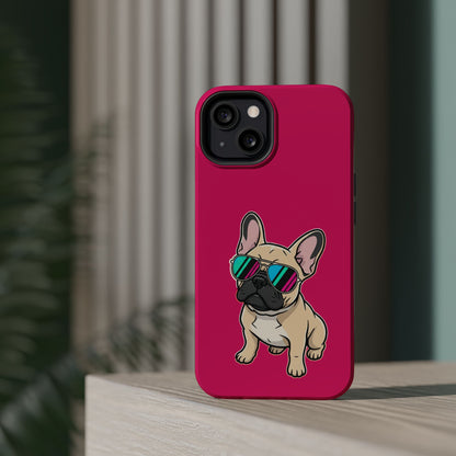 French Bulldog with Sunglasses - Magnetic Phone Case
