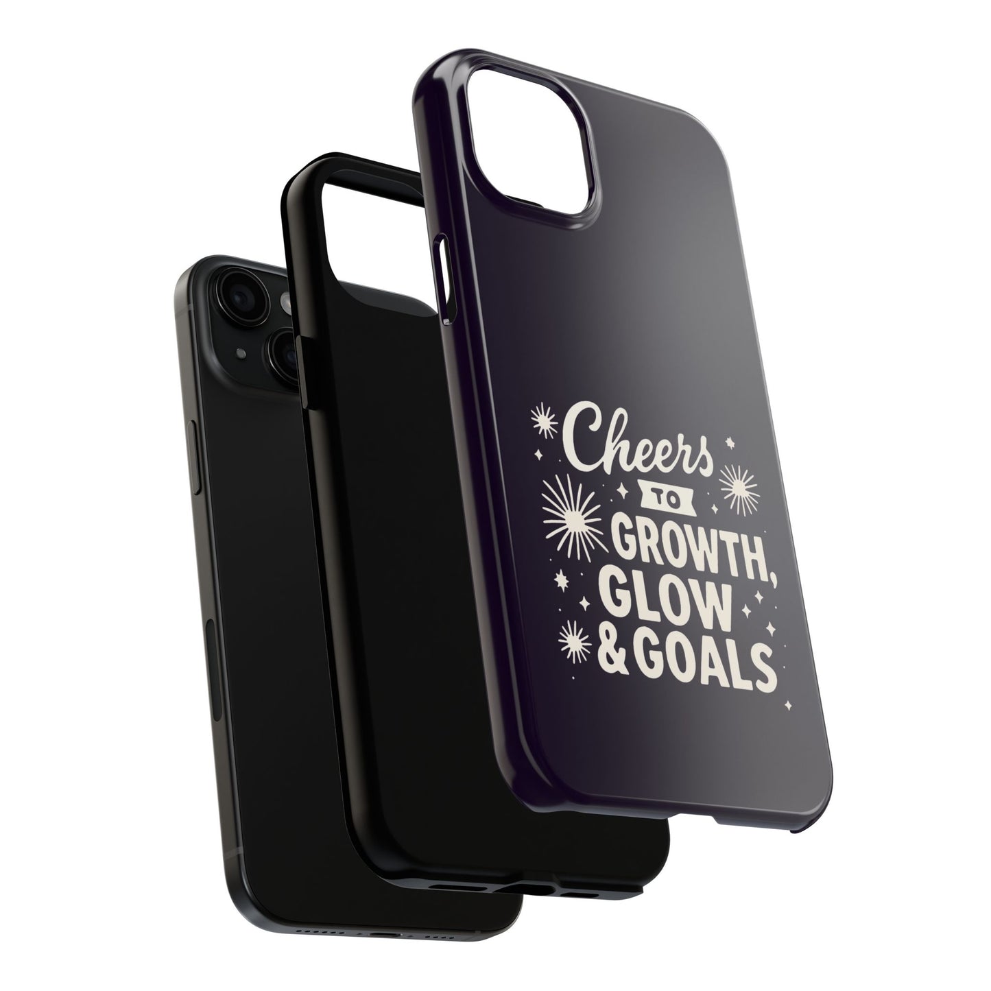 Cheers to Growth, Glow & Goals - Phone Case