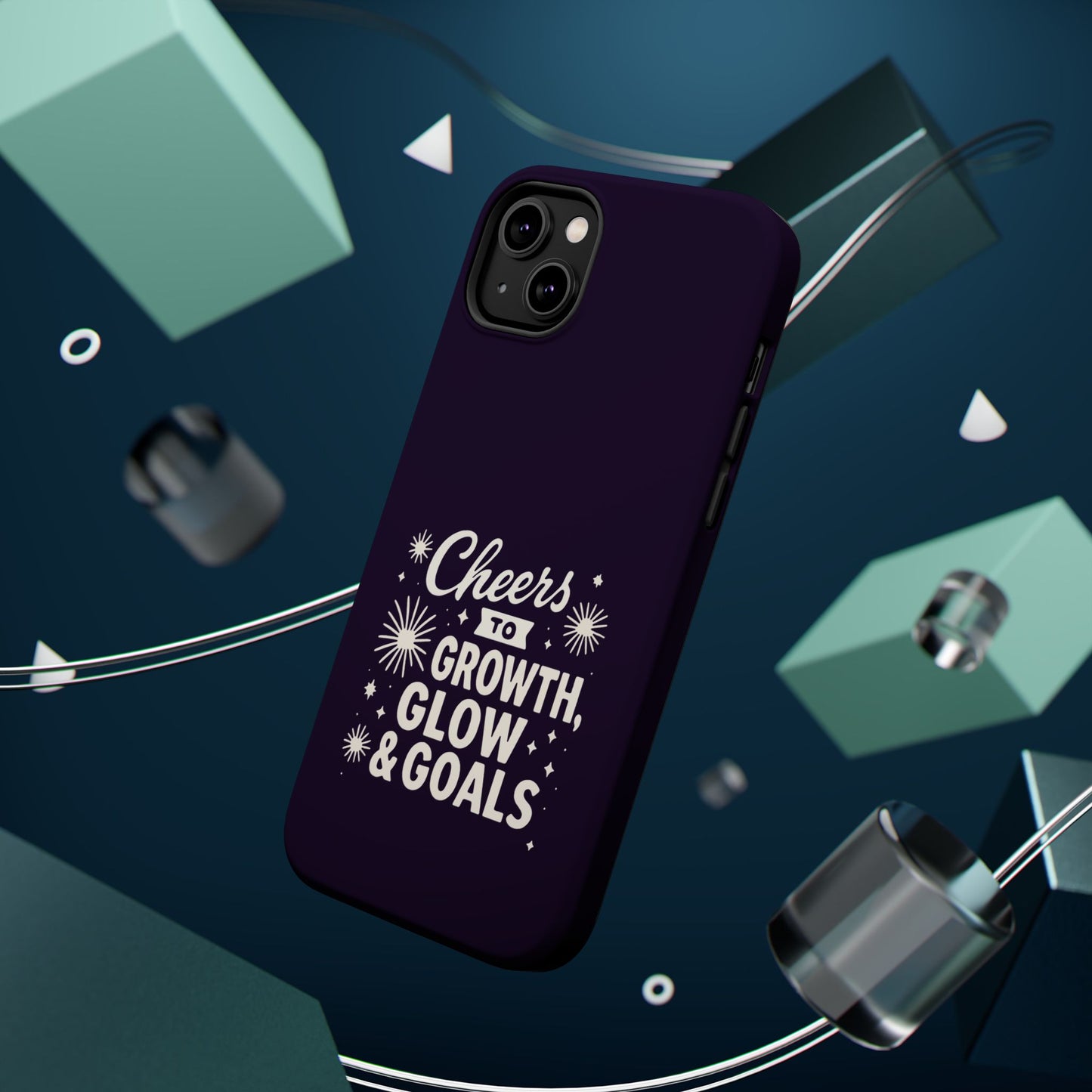 Cheers to Growth, Glow & Goals - Magnetic Phone Case