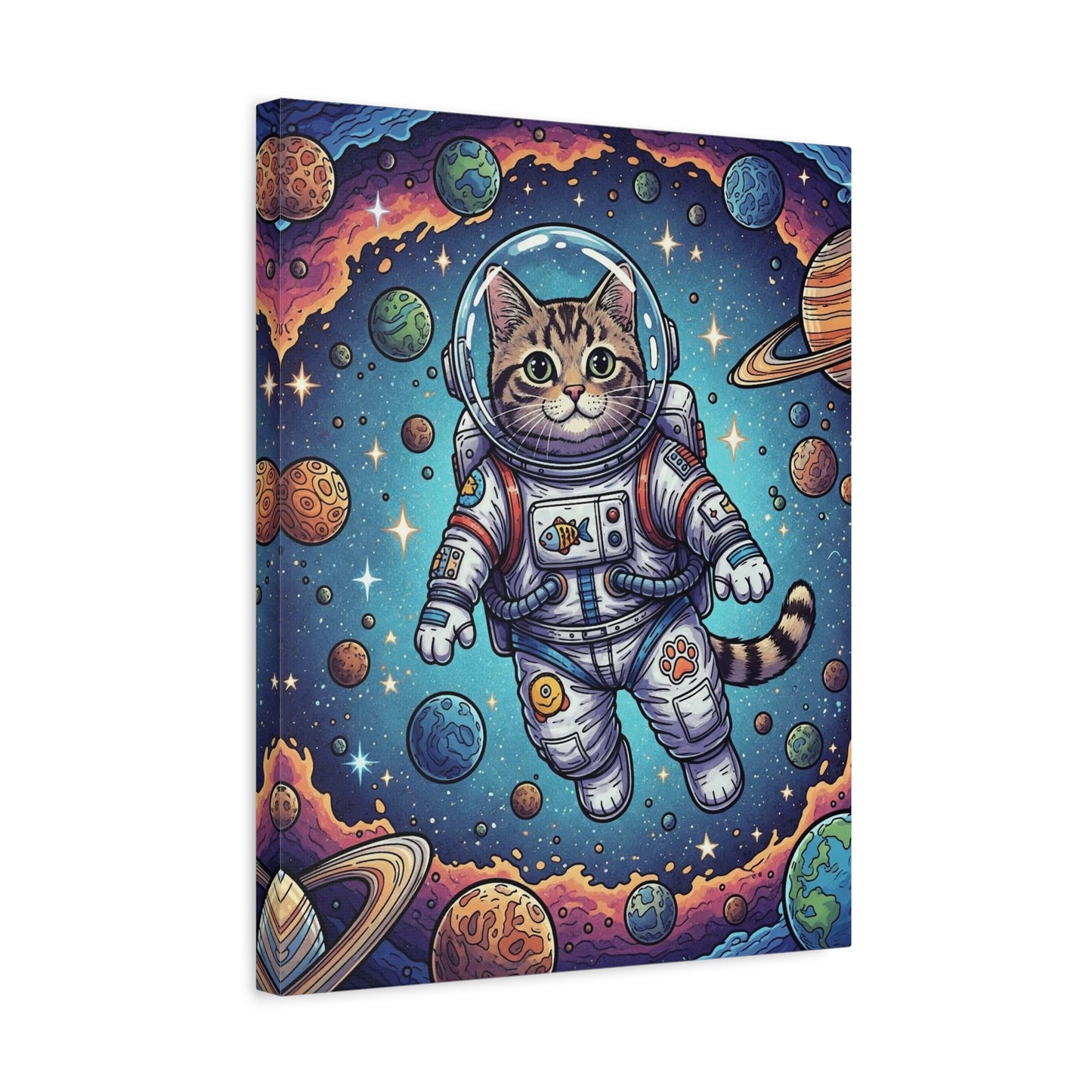Astronaut Cat - Canvas