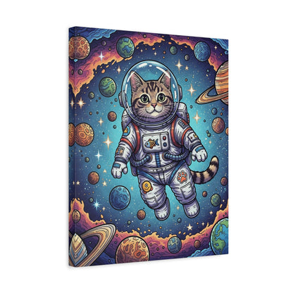 Astronaut Cat - Canvas