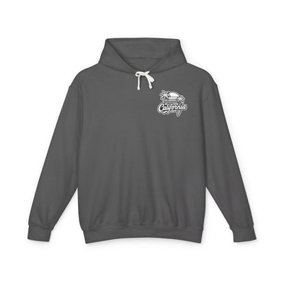 California Vibes Unisex Lightweight Hooded Sweatshirt, Casual Hoodie, Summer Wear, Beach Style, Perfect Gift for Travelers