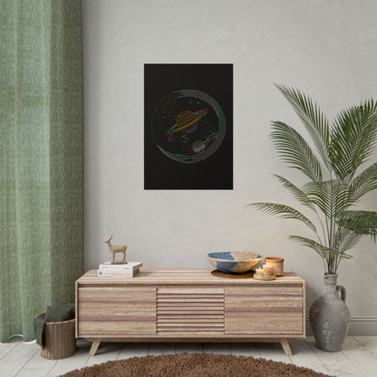 Galactic Rolled Posters, Space Wall Art, Planetary Decor, Astronaut Gift, Astronomy Print