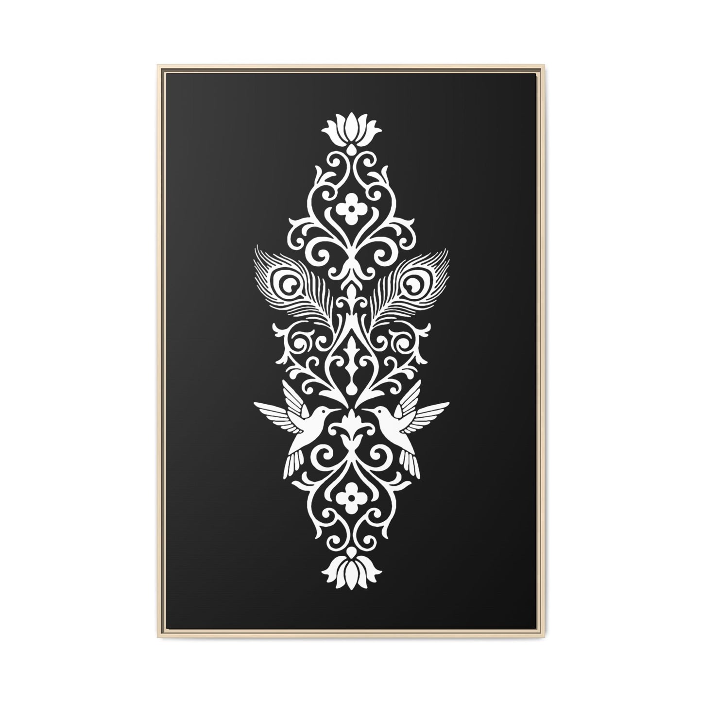 Hummingbird Soulmates - Framed Canvas