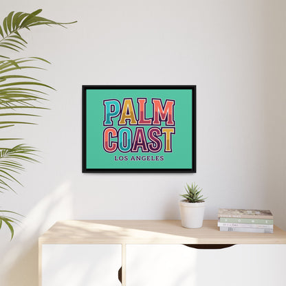 Palm Coast - Los Angeles - Framed Canvas