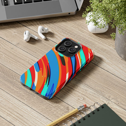 Abstract Rainbow Swirl Arc - Phone Case