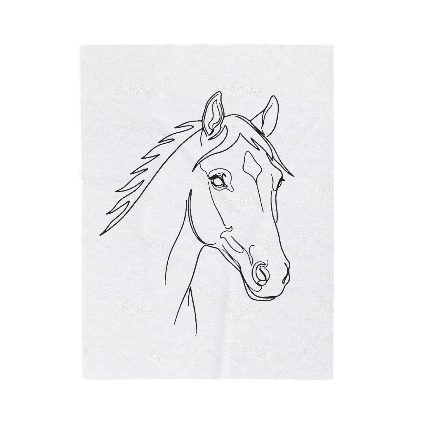 Horse Portrait Sketch - Blanket