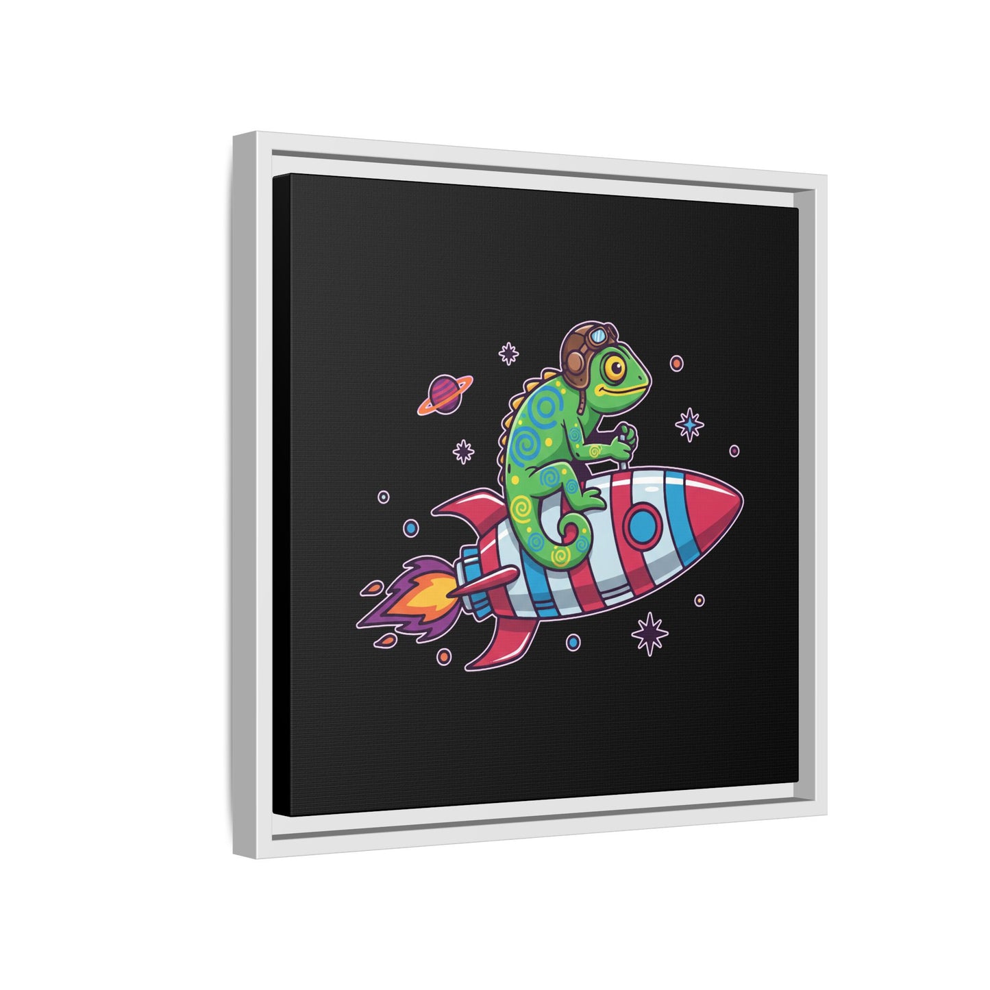 Cosmic Rider - Framed Canvas