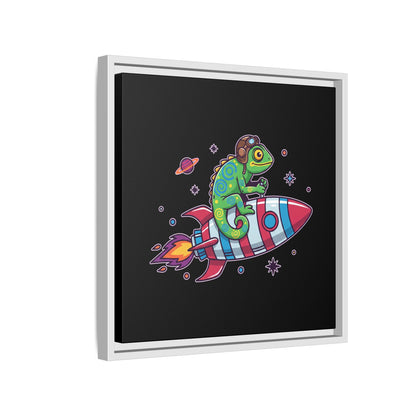 Cosmic Rider - Framed Canvas