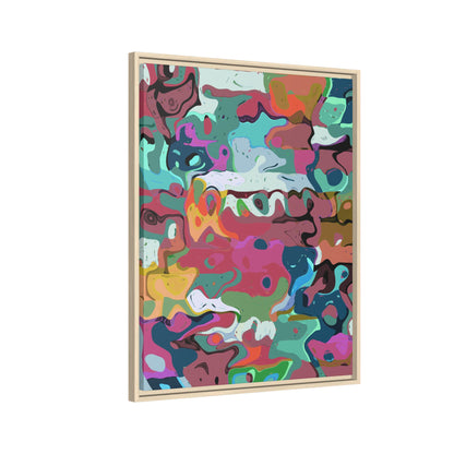Colorful Abstract Marble - Framed Canvas