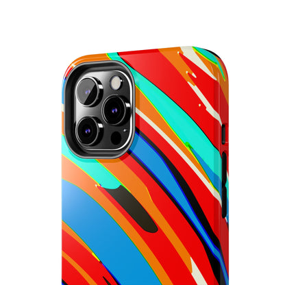 Abstract Rainbow Swirl Arc - Phone Case
