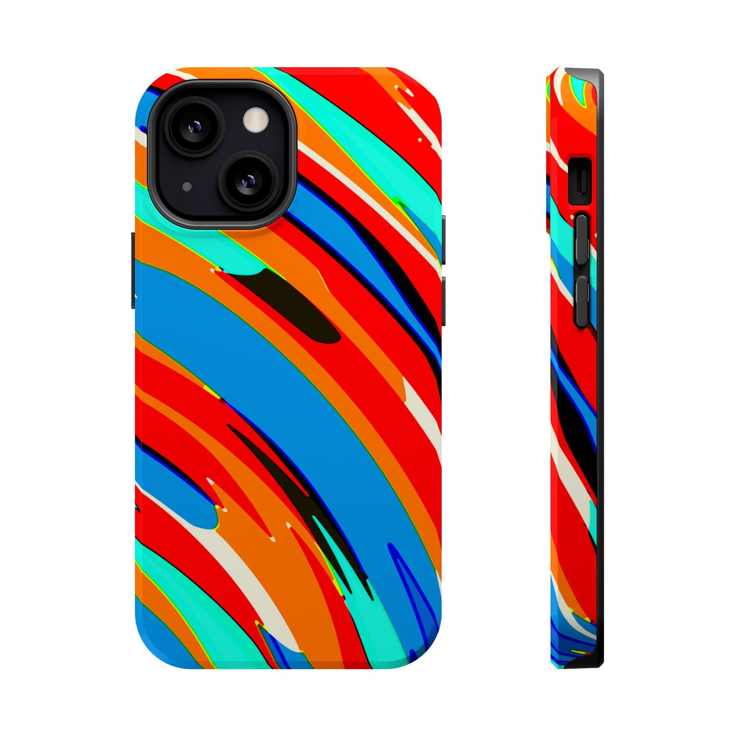 Abstract Rainbow Swirl Arc - Magnetic Phone Case