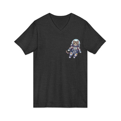Astronaut Cat - V-Neck Tee