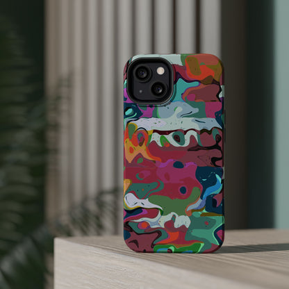 Colorful Abstract Marble - Magnetic Phone Case