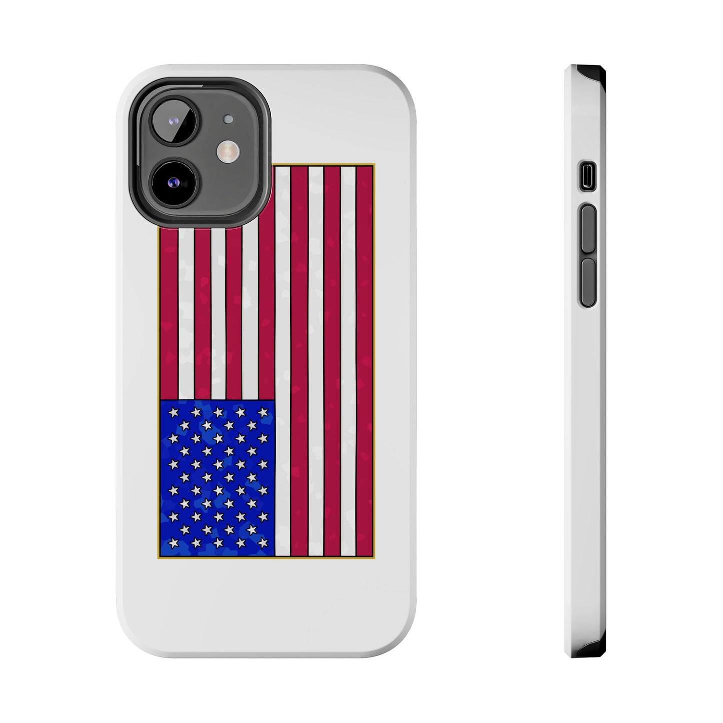New Glory American Flag (Gold Edge Edition) - Phone Case