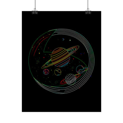 Galactic Rolled Posters, Space Wall Art, Planetary Decor, Astronaut Gift, Astronomy Print
