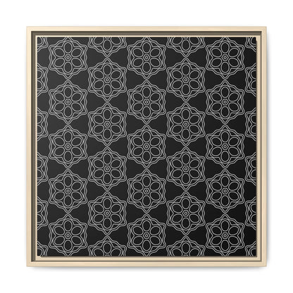 Geometric Sacred Flower - Framed Canvas
