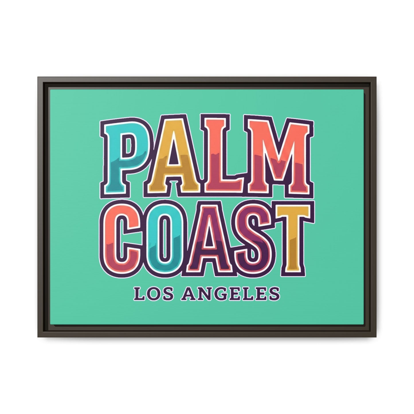 Palm Coast - Los Angeles - Framed Canvas