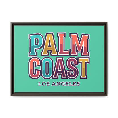 Palm Coast - Los Angeles - Framed Canvas