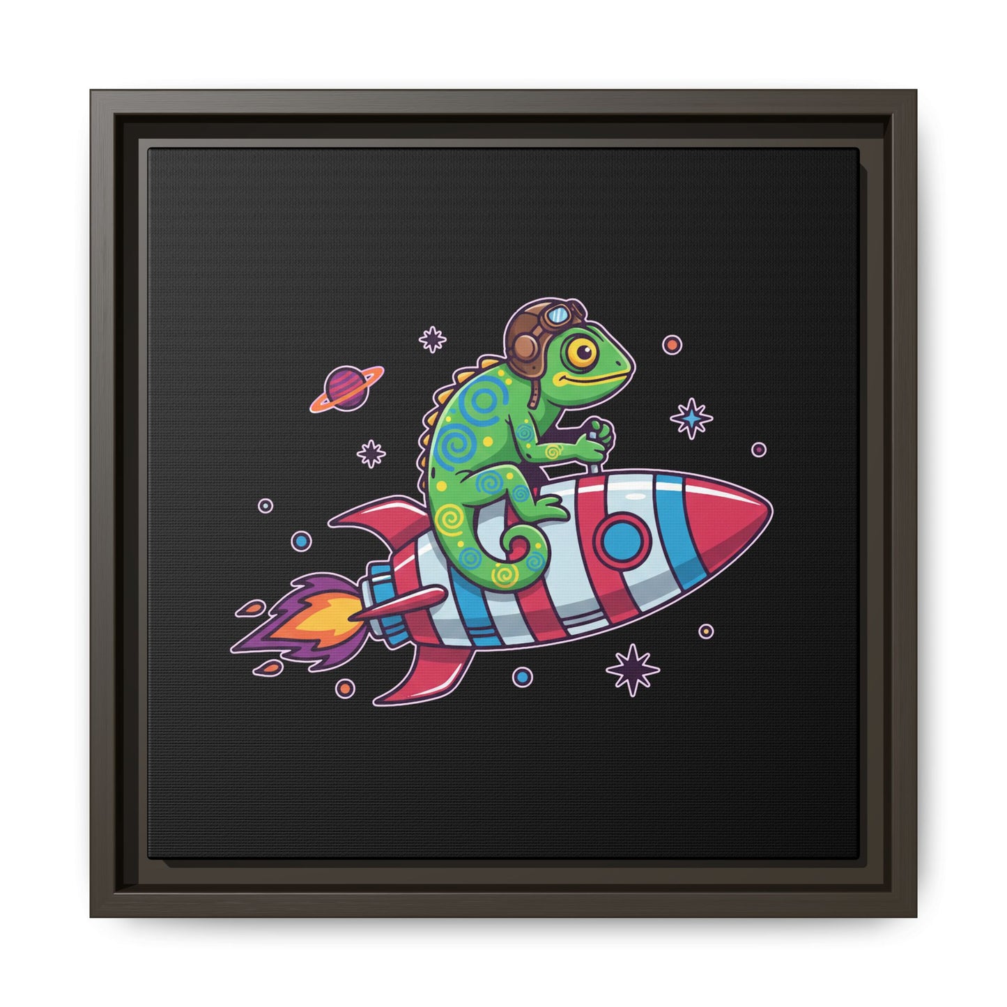 Cosmic Rider - Framed Canvas