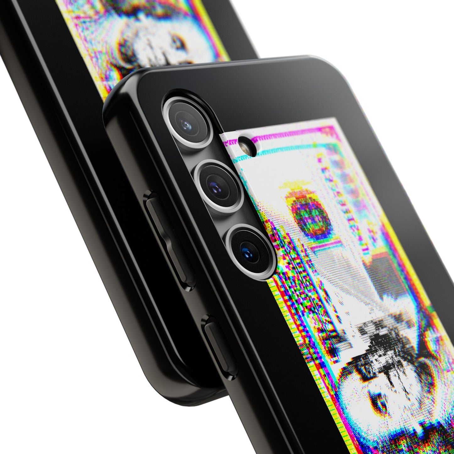 100 Dollars Bill - Neon Color Explosion - Phone Case