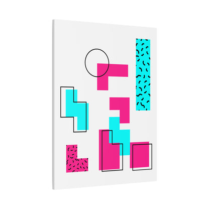 Retro Geometric Vibes - Canvas