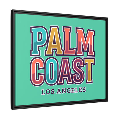 Palm Coast - Los Angeles - Framed Canvas
