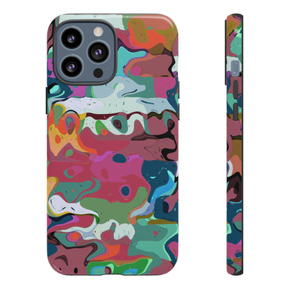 Colorful Abstract Marble - Phone Case
