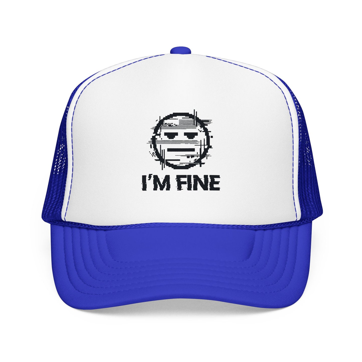 I’m Fine Glitched Smiley - Cap
