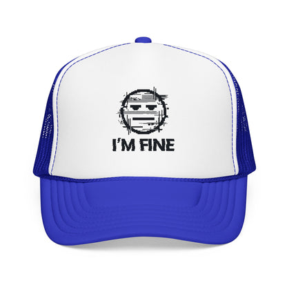 I’m Fine Glitched Smiley - Cap