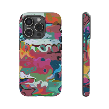 Colorful Abstract Marble - Phone Case