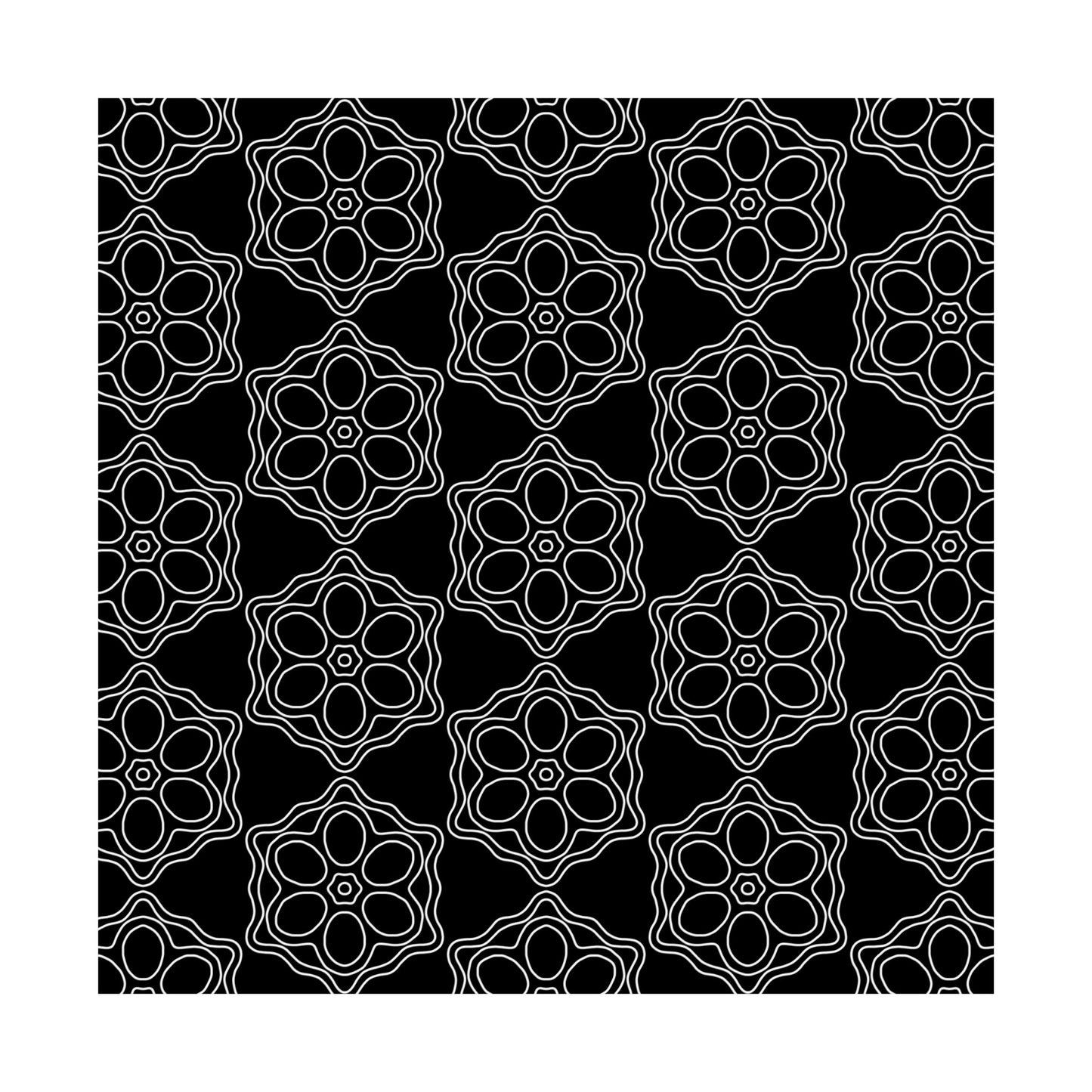 Geometric Sacred Flower - Poster