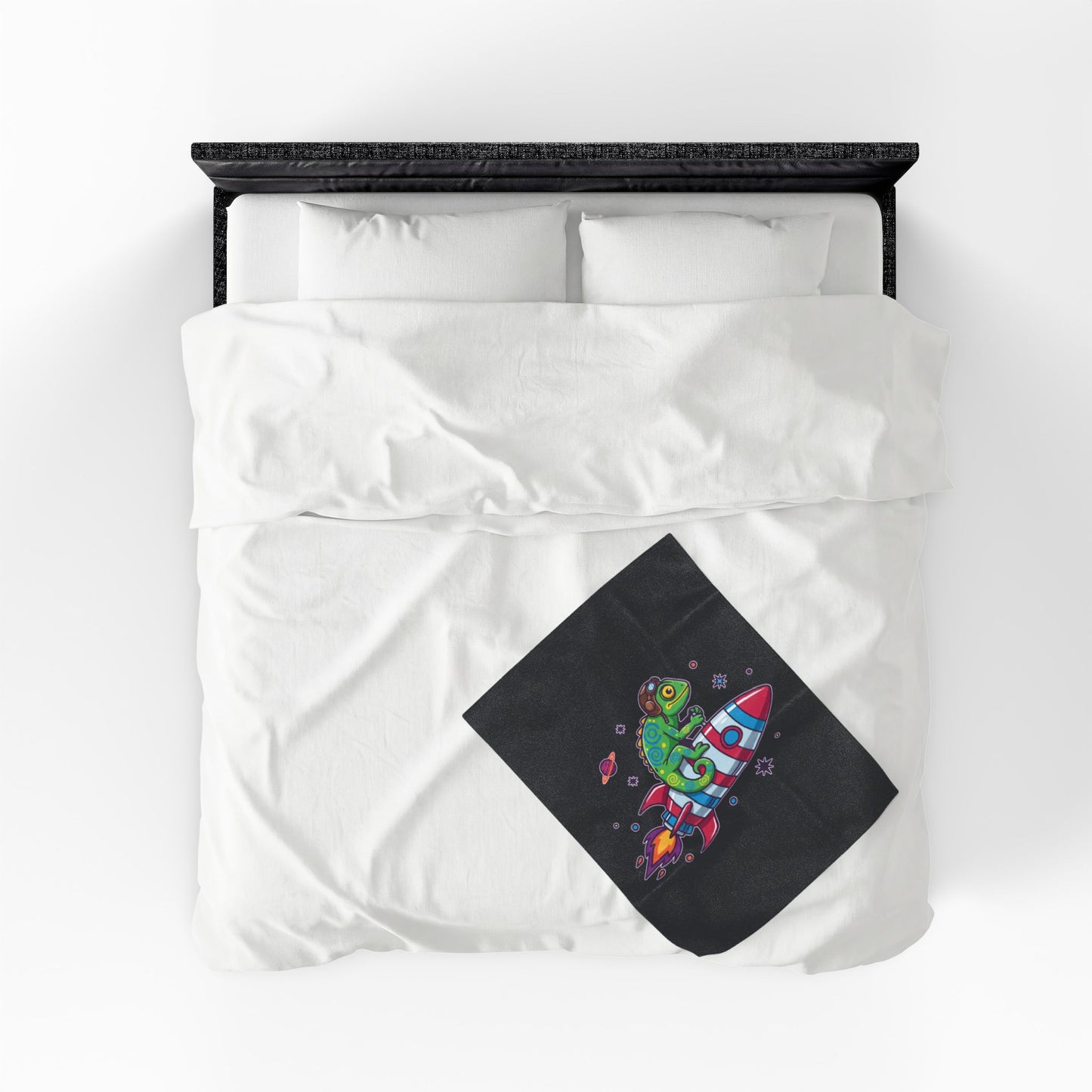 Cosmic Rider - Plush Blanket