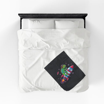 Cosmic Rider - Plush Blanket