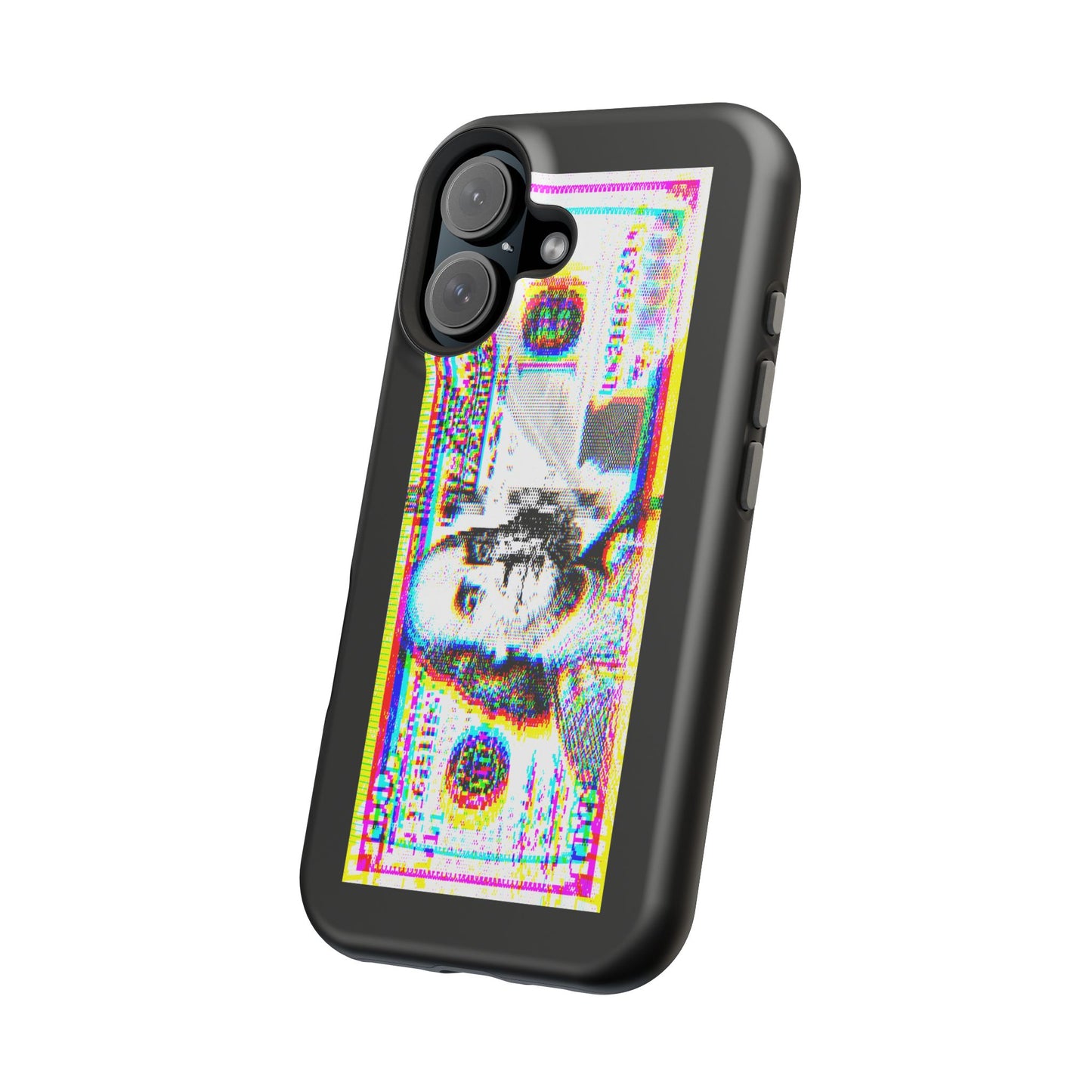 100 Dollars Bill - Neon Color Explosion - Magnetic Phone Case