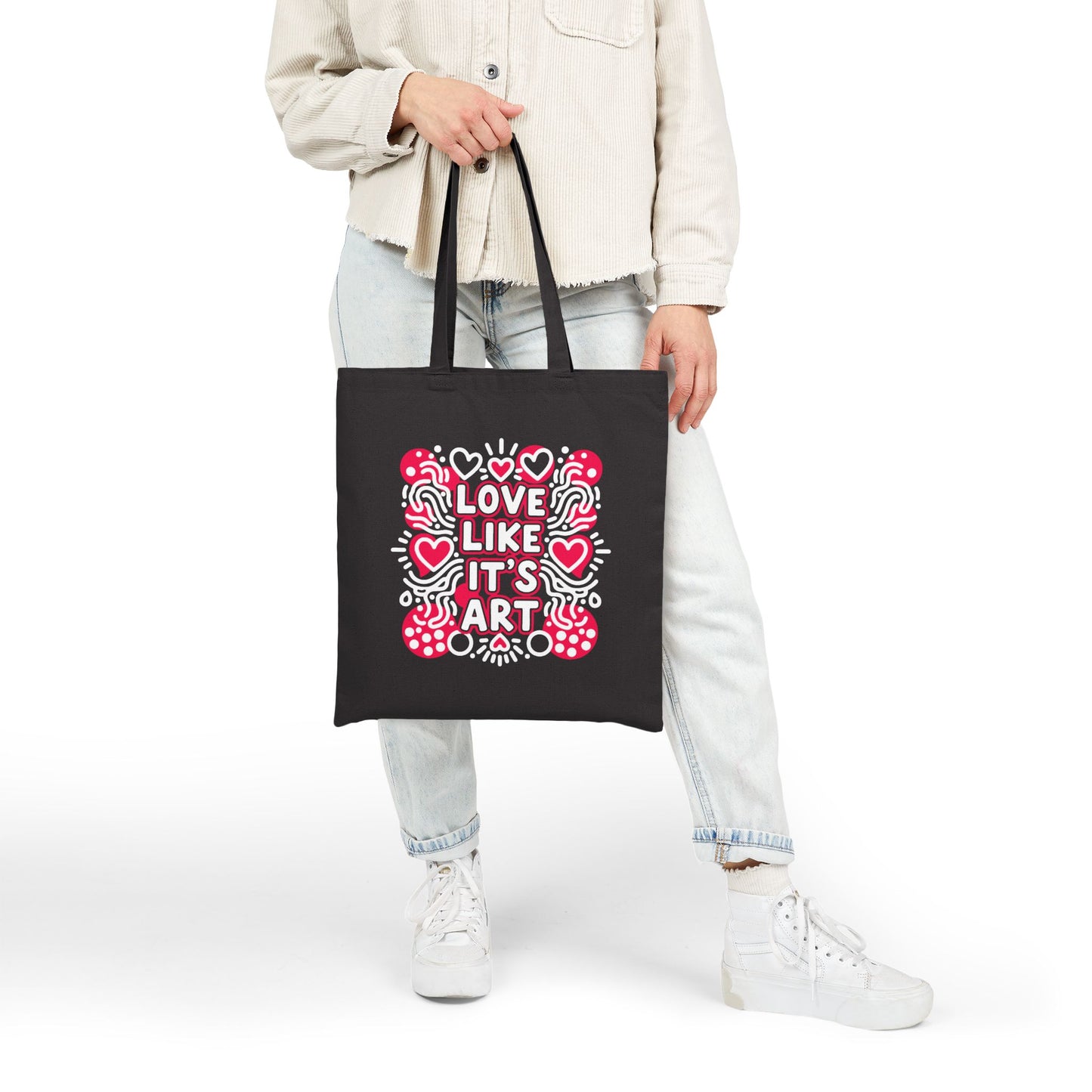 Love Like It's Art - Canvas Tote Bag